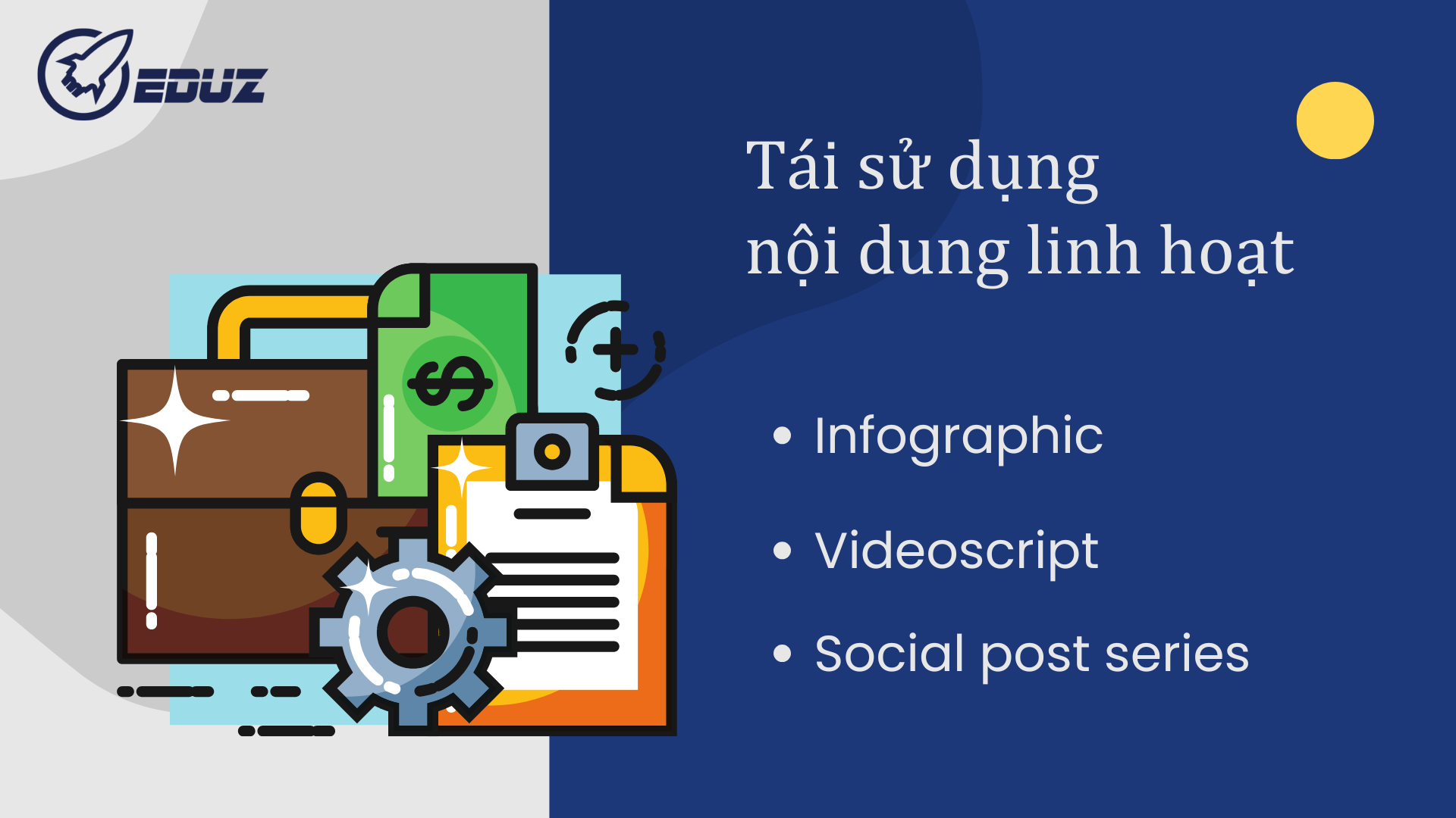 4. Tái sử dụng nội dung linh hoạt